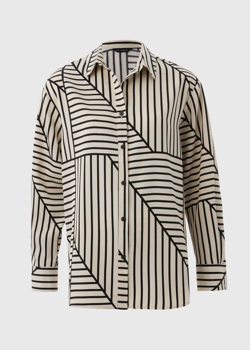 Et Vous Stone Geo Stripe Co Ord Shirt - 8 Image 4