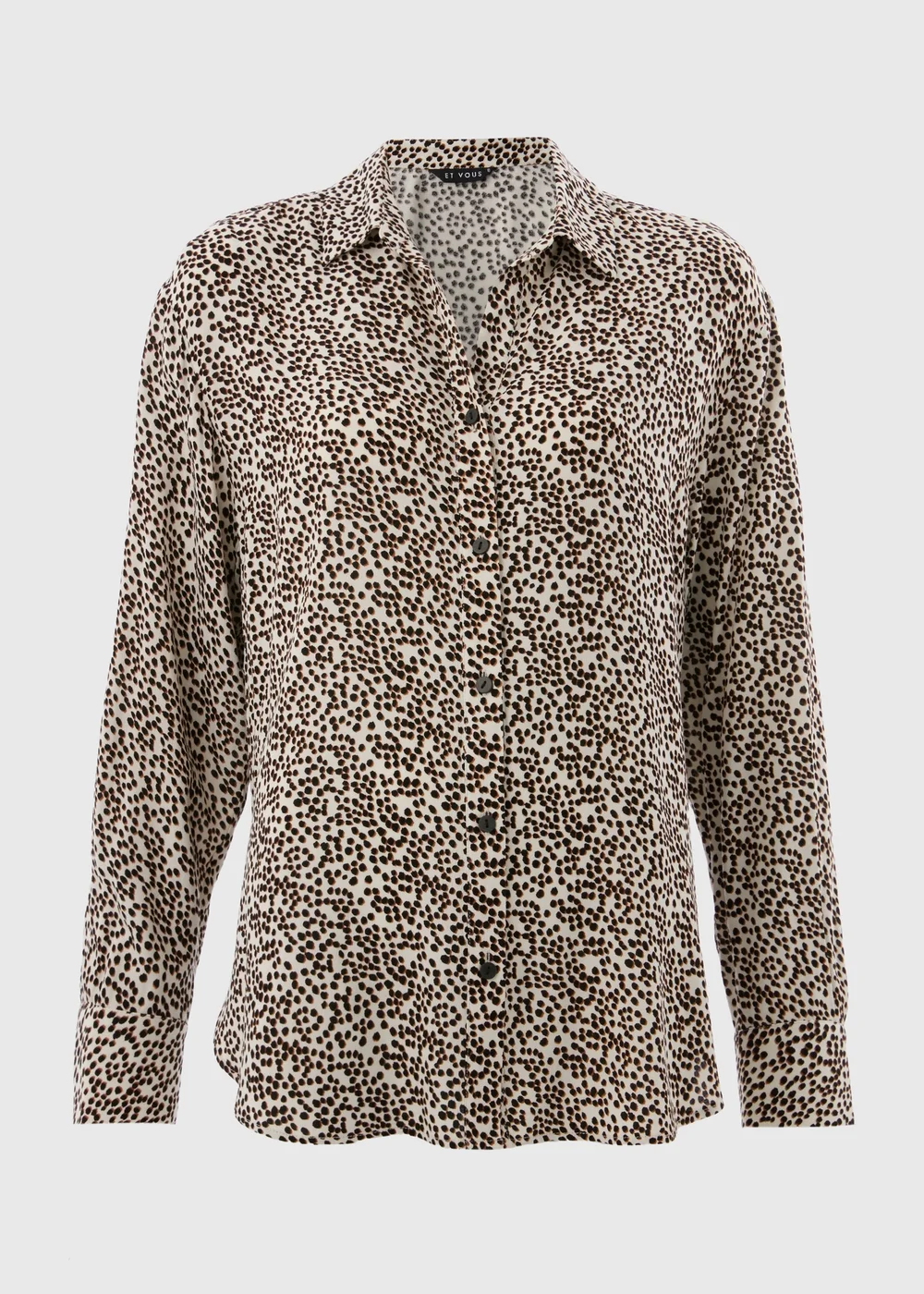 Et Vous Stone Animal Spot Co Ord Shirt - 8 Image 4