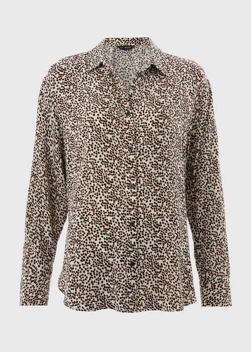 Et Vous Stone Animal Spot Co Ord Shirt - 8 Image 4