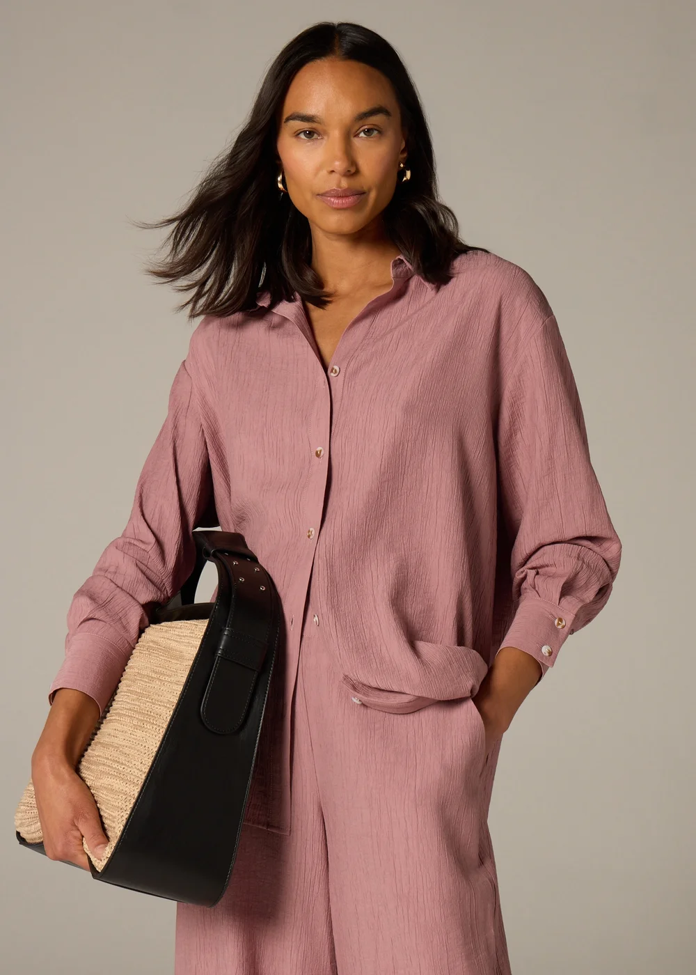 Et Vous Pink Co Ord Shirt - 8 Image 3