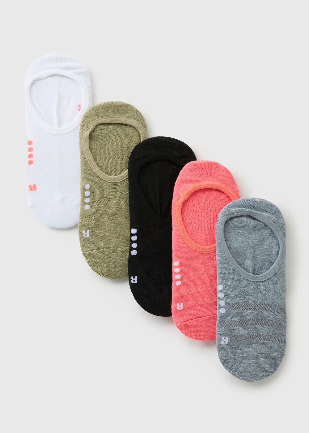 Souluxe Multicolour No Show Socks - 2-5 Image 1