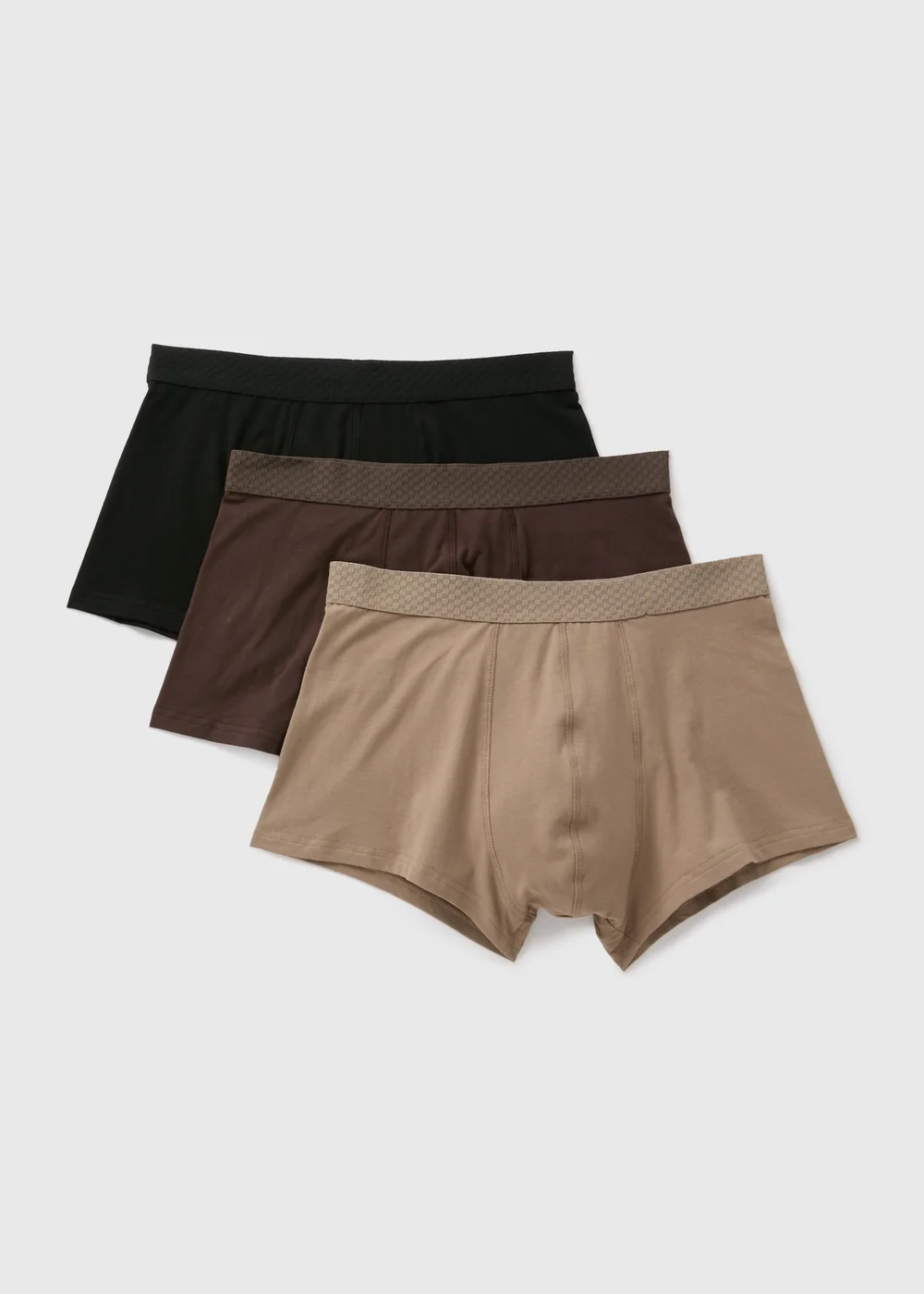 3 Pack Brown Plain Hipsters - XS Image 1