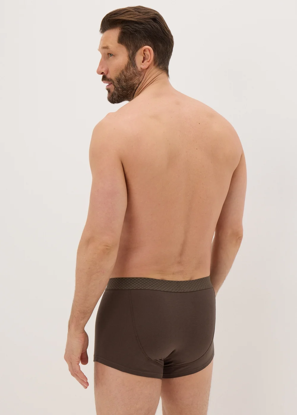3 Pack Brown Plain Hipsters - XS Image 3