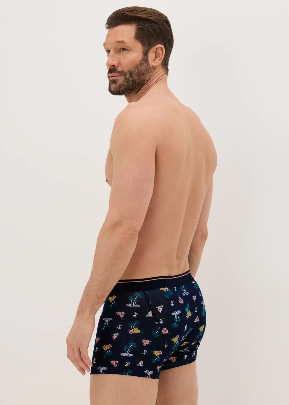 3 Pack Beach Stripe Keyhole Boxers - XS Image 3