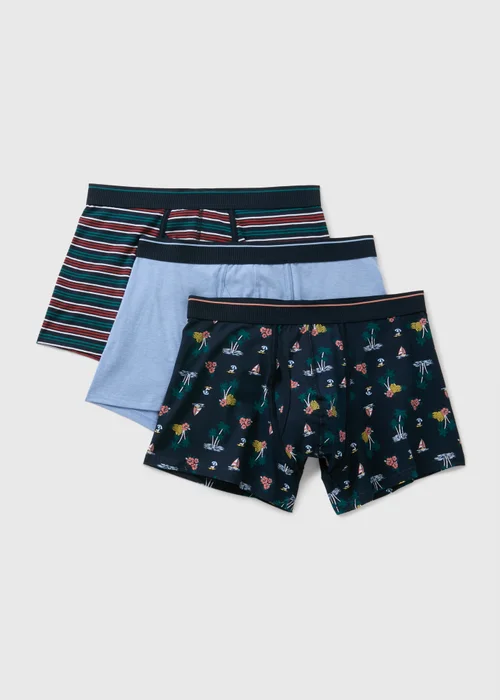 3 Pack Beach Stripe Keyhole Boxers - XS Image 1