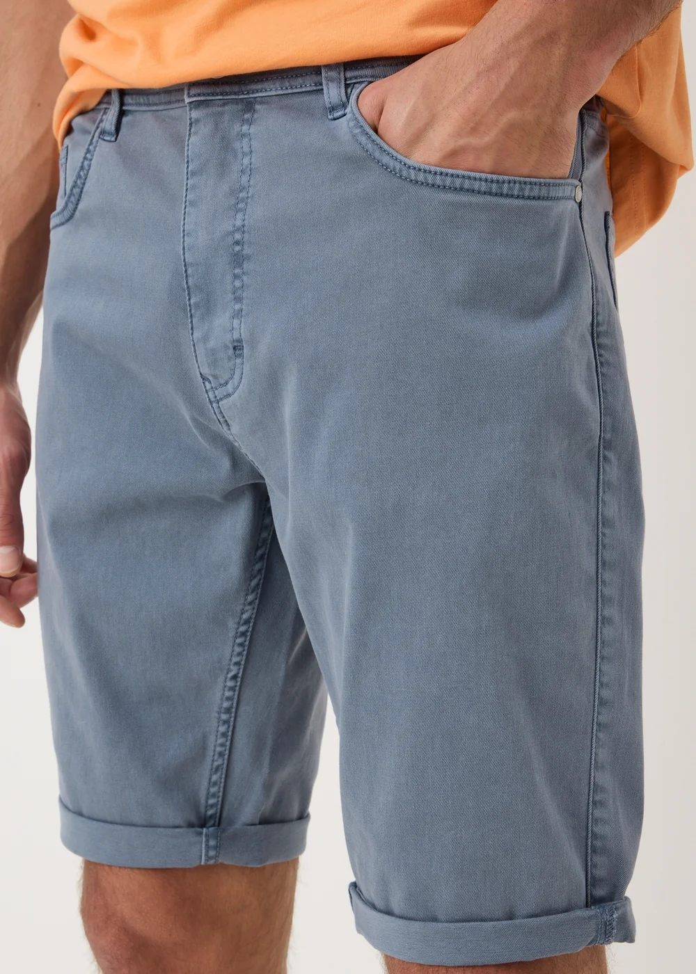 Blue Garment Dyed Shorts - 30 Image 1