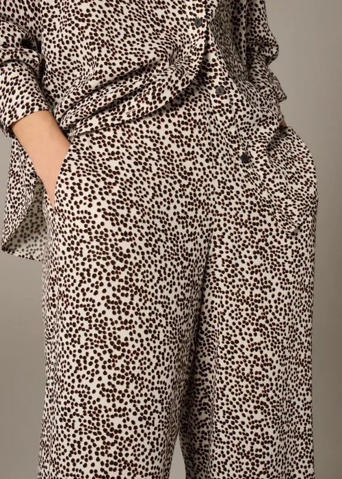 Et Vous Stone Animal Spot Wide Leg Co Ord Trousers - 8 Image 2