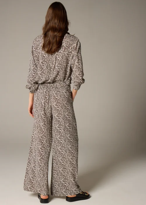 Et Vous Stone Animal Spot Wide Leg Co Ord Trousers - 8 Image 3