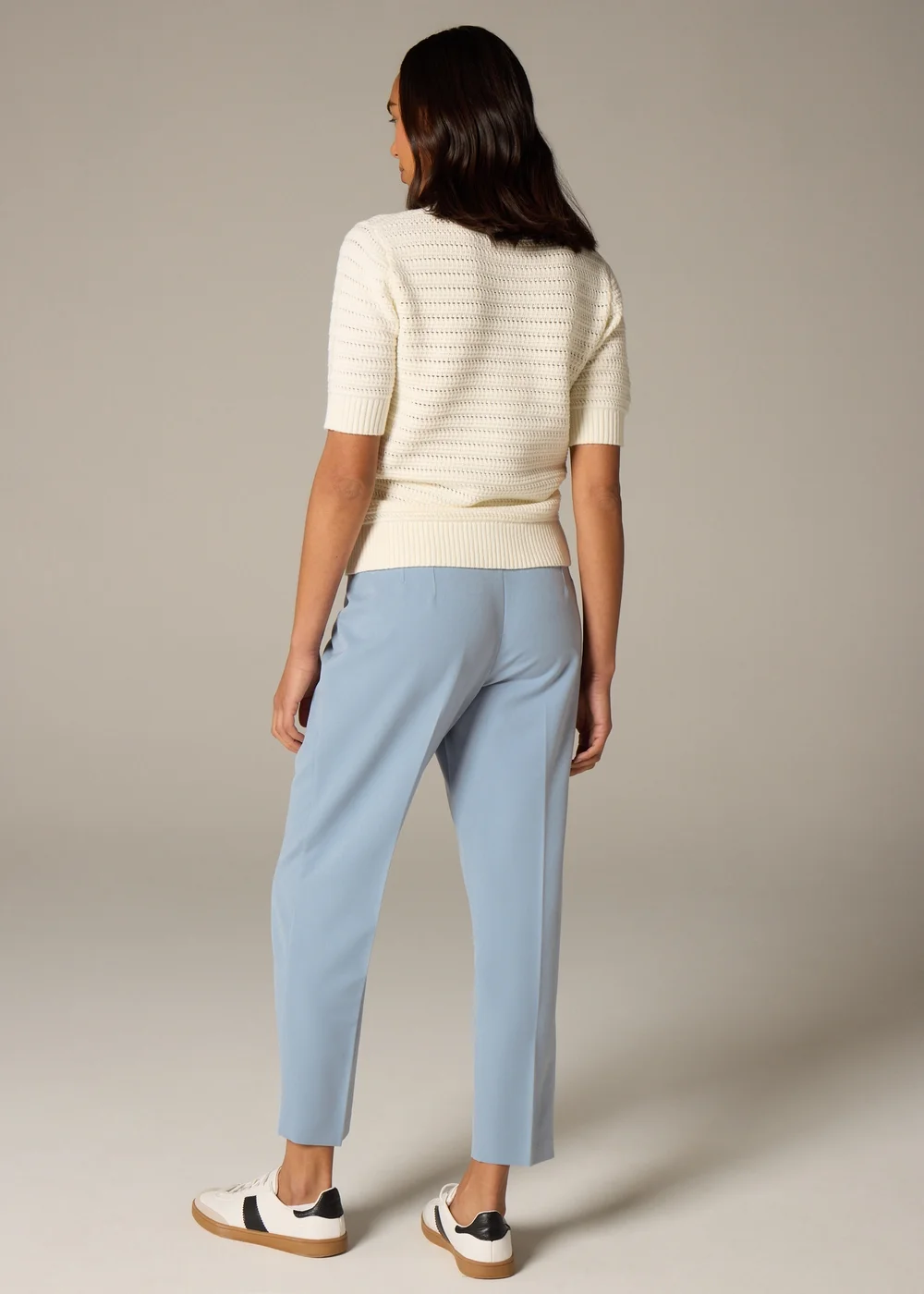 Et Vous Blue Tapered Trousers - 8 Image 2