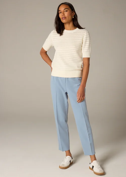 Et Vous Blue Tapered Trousers - 8 Image 1