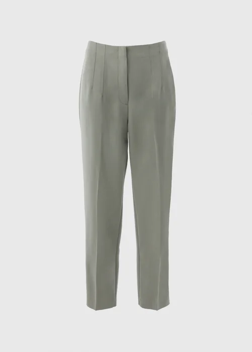 Et Vous Sage Green Tapered Trousers - Size 8 Image 4