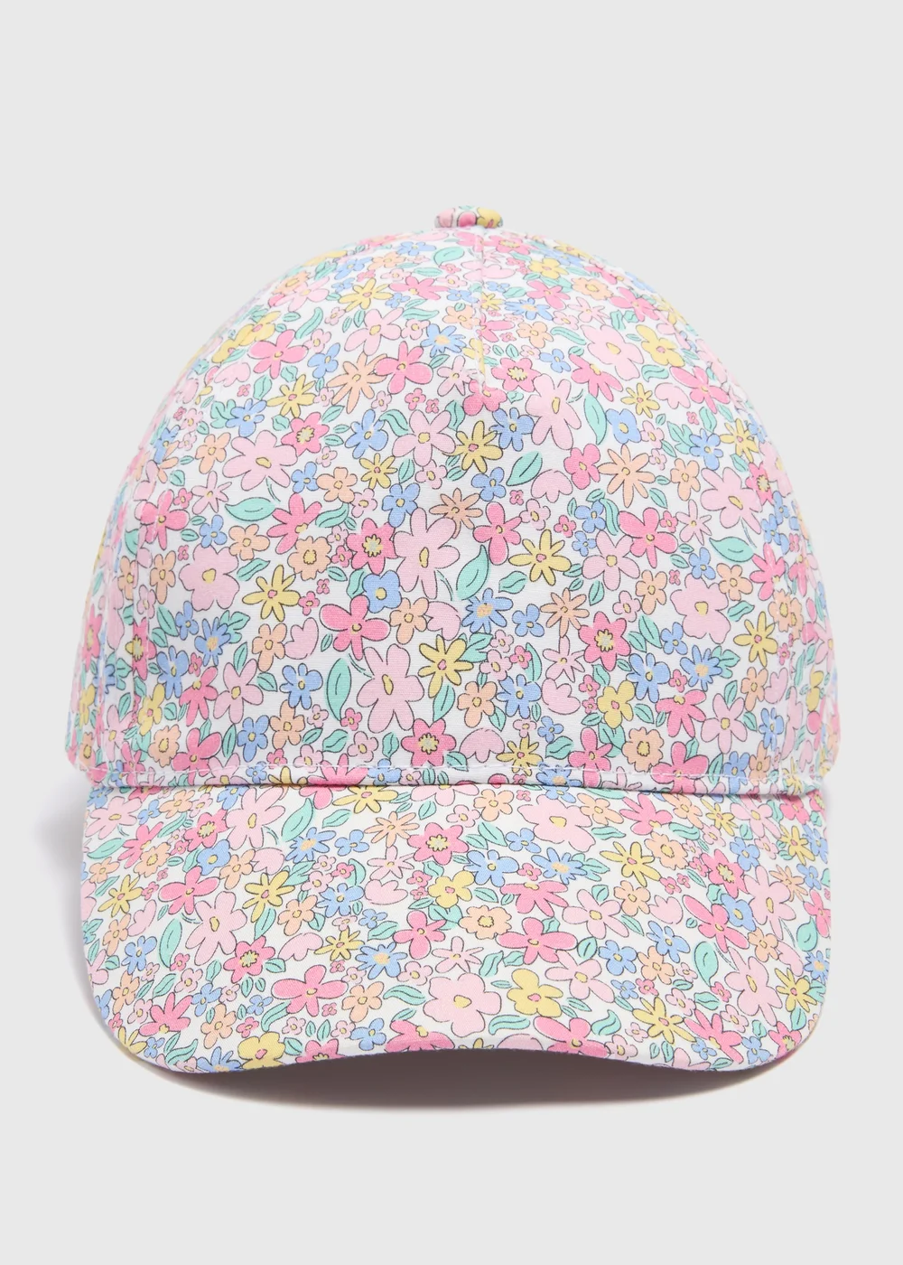 Girls Multicolour Floral Cap (3-10yrs) - Age 3 - 6 Years Image 1