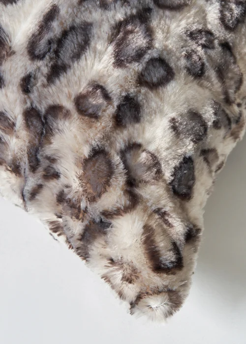 BHS Animal Print Charcoal Grey Cushion (45x45cm) - 45cm x 45cm Image 3