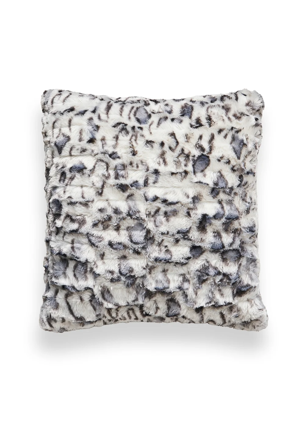 BHS Animal Print Charcoal Grey Cushion (45x45cm) - 45cm x 45cm Image 2