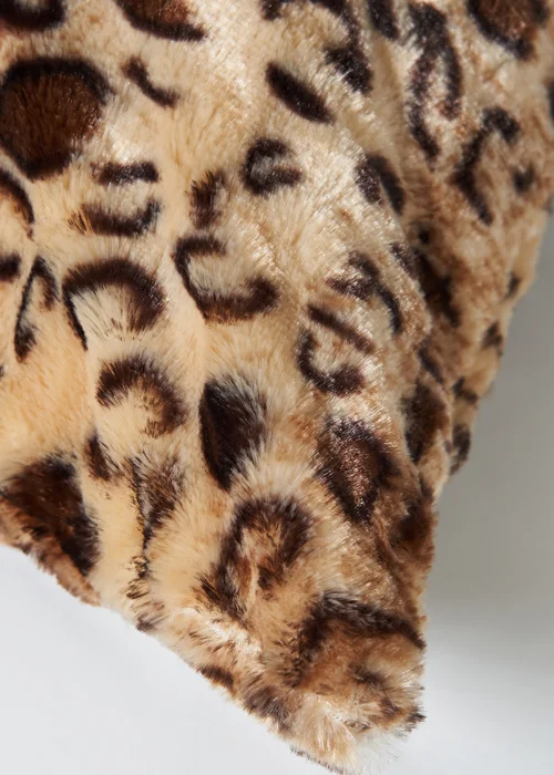 BHS Animal Print Natural Cushion (45x45cm) - 45cm x 45cm Image 4