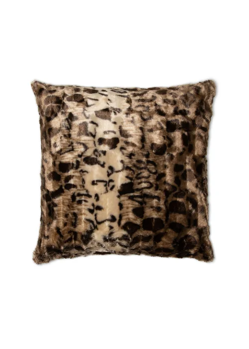 BHS Animal Print Natural Cushion (45x45cm) - 45cm x 45cm Image 2
