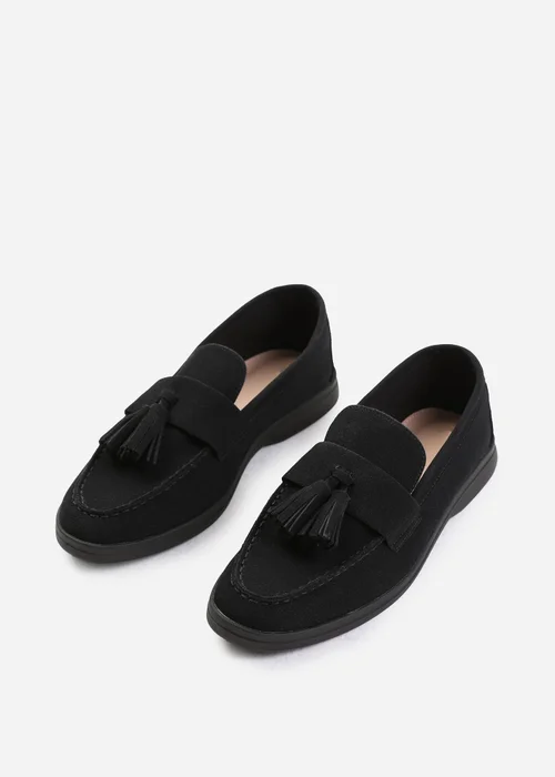 Where's That From Black Kenya Wide Fit Slip On Loafers - 3 Image 4