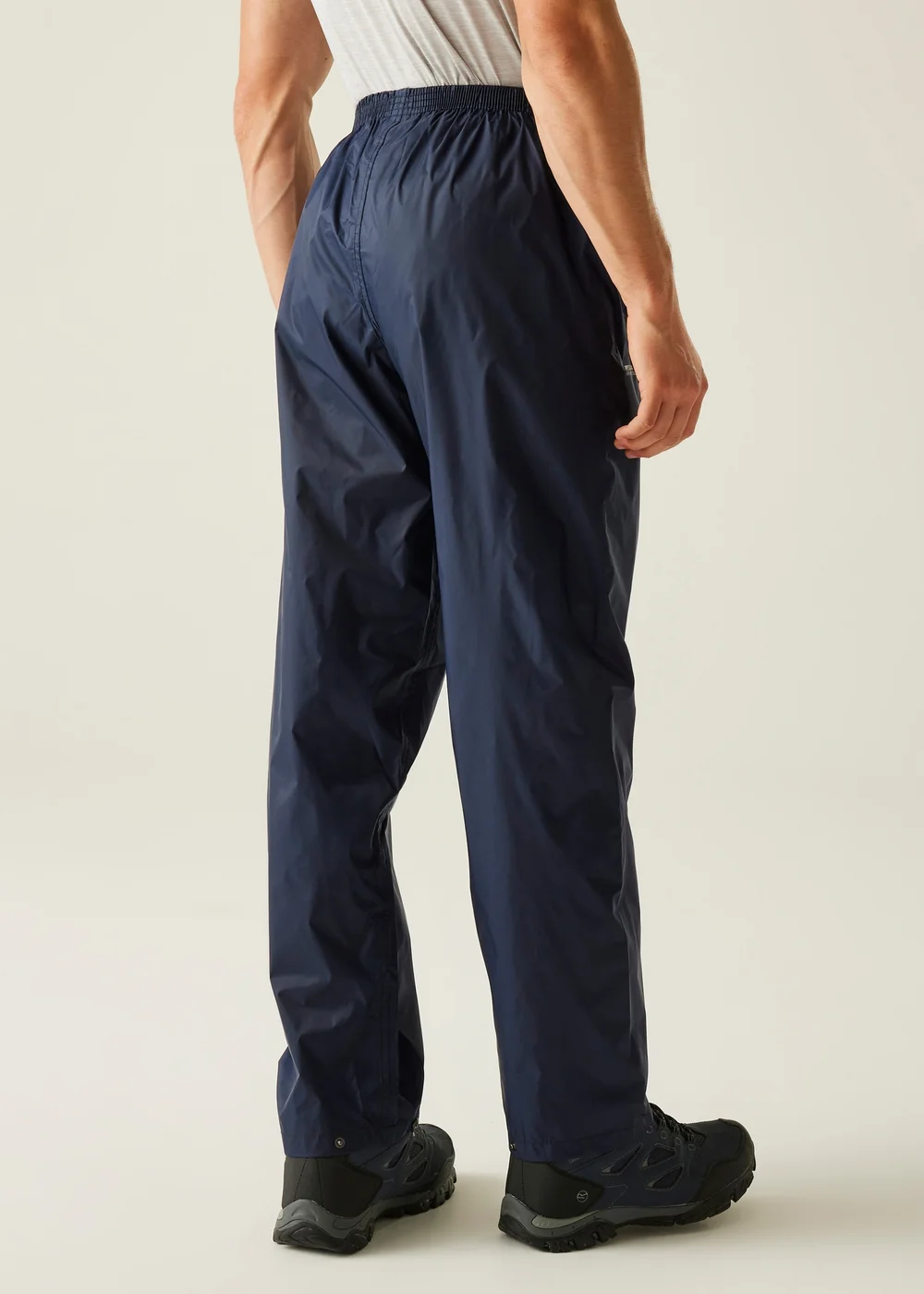 Regatta Navy Pack-It Waterproof Breathable Isolite Overtrousers - XS Image 2