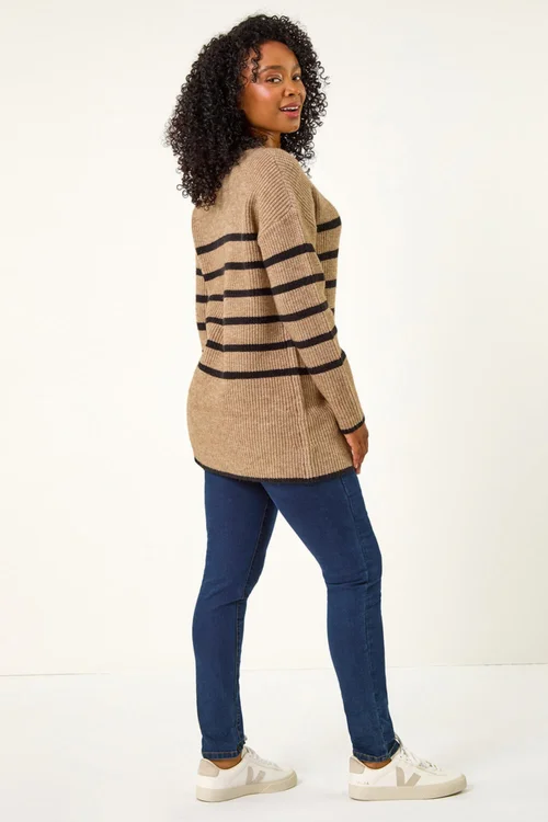 Roman Stone Petite Striped Knit Jumper - 8 Image 3
