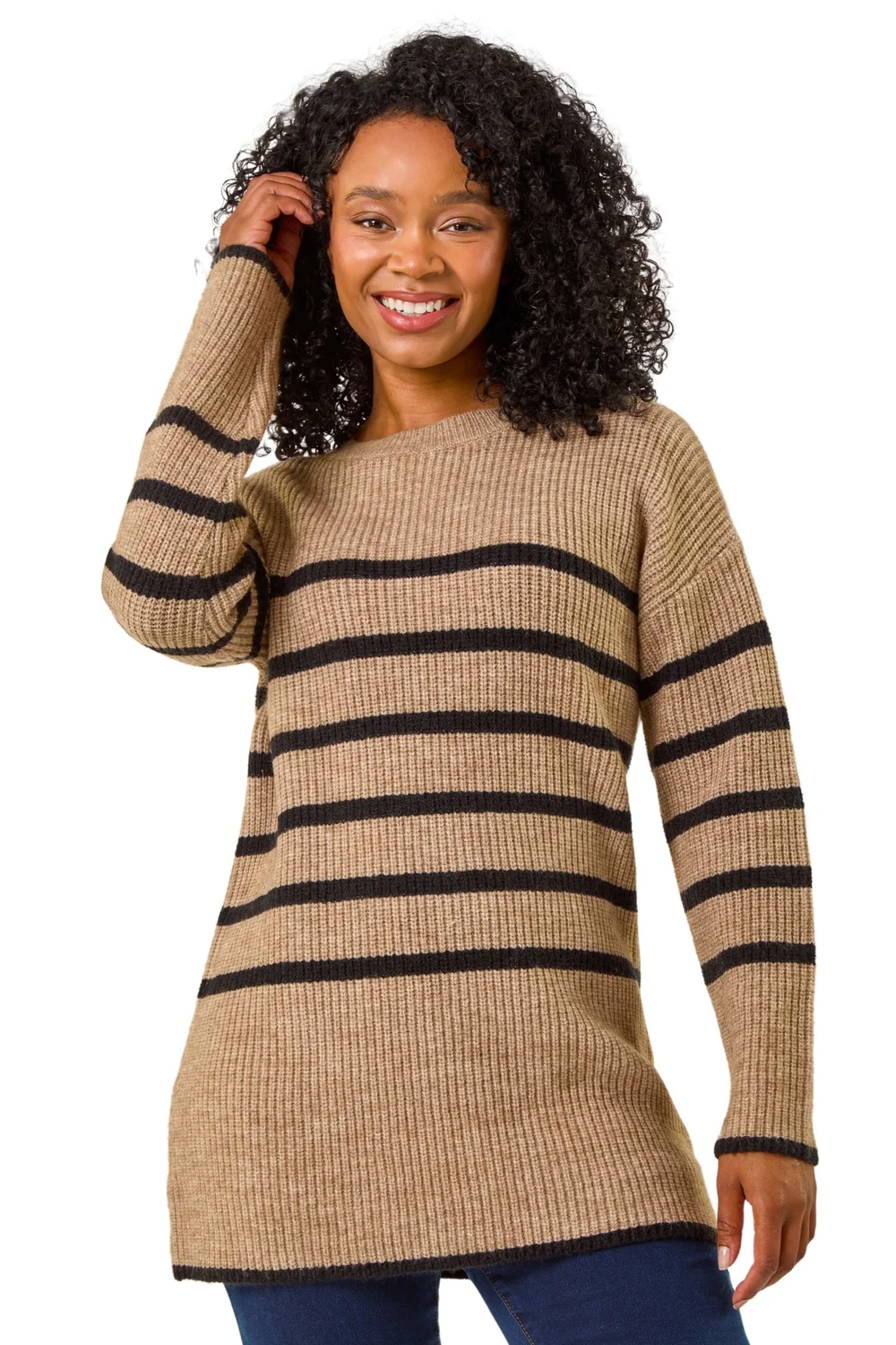 Roman Stone Petite Striped Knit Jumper - 8 Image 1