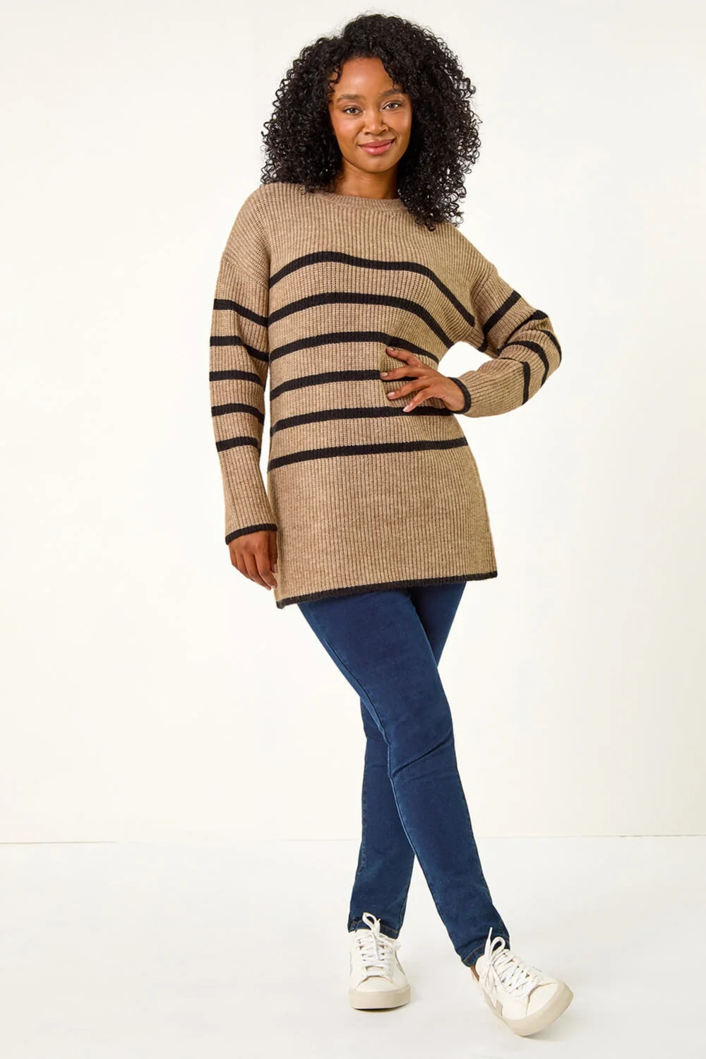 Roman Stone Petite Striped Knit Jumper - 8 Image 2
