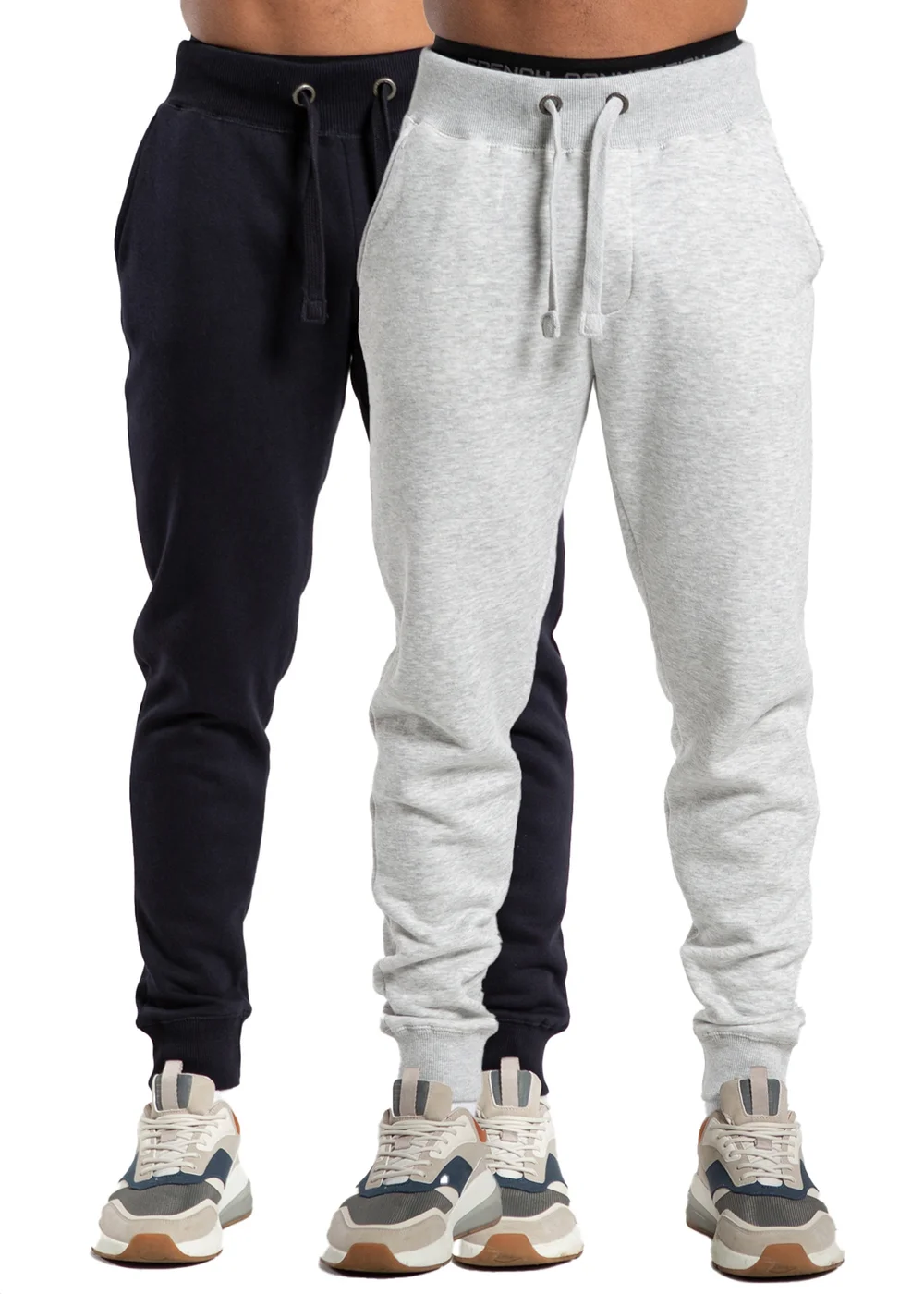 French Connection Navy Cotton Blend Joggers (2 Pack) - S Image 1