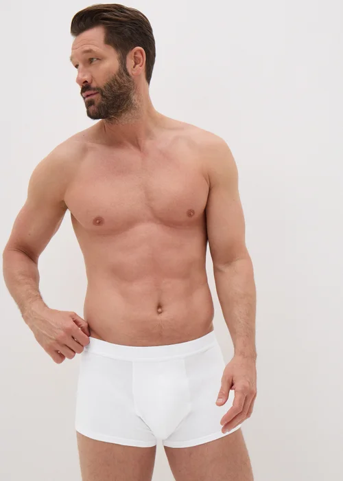 3 Pack White Hipster Boxers - XS Image 2