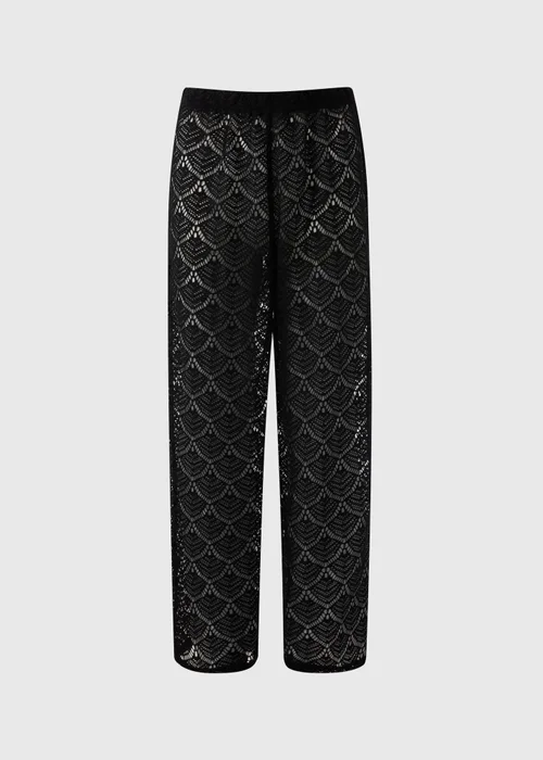 Black Crochet Trousers - XS Image 3