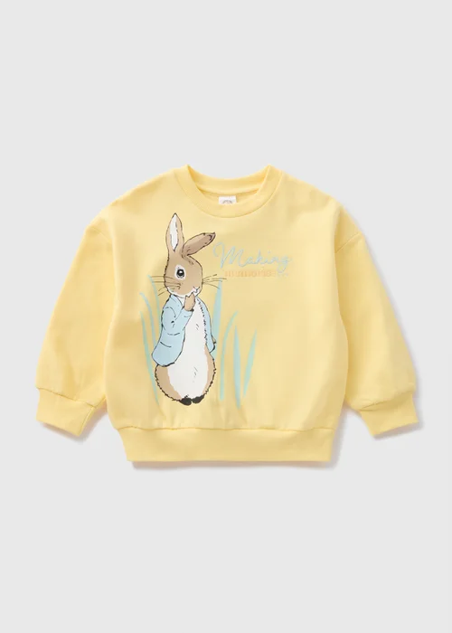 Peter Rabbit Unisex Yellow Sweatshirt (1-5yrs) - 1-1.5 Yrs Image 1