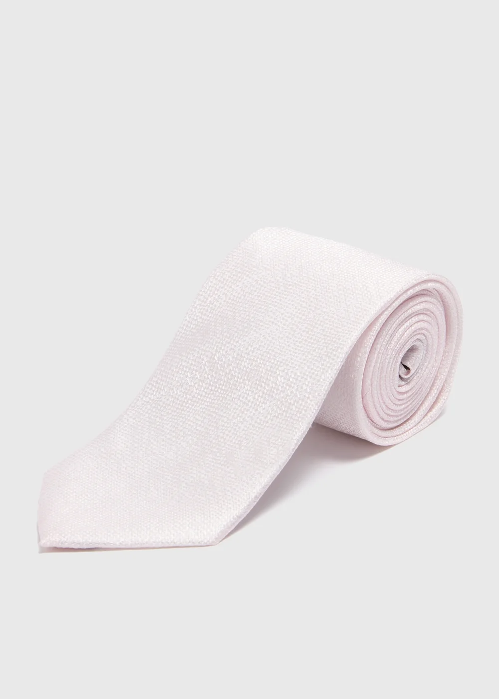 Taylor & Wright Pink Linen Look Tie - One Size Image 1