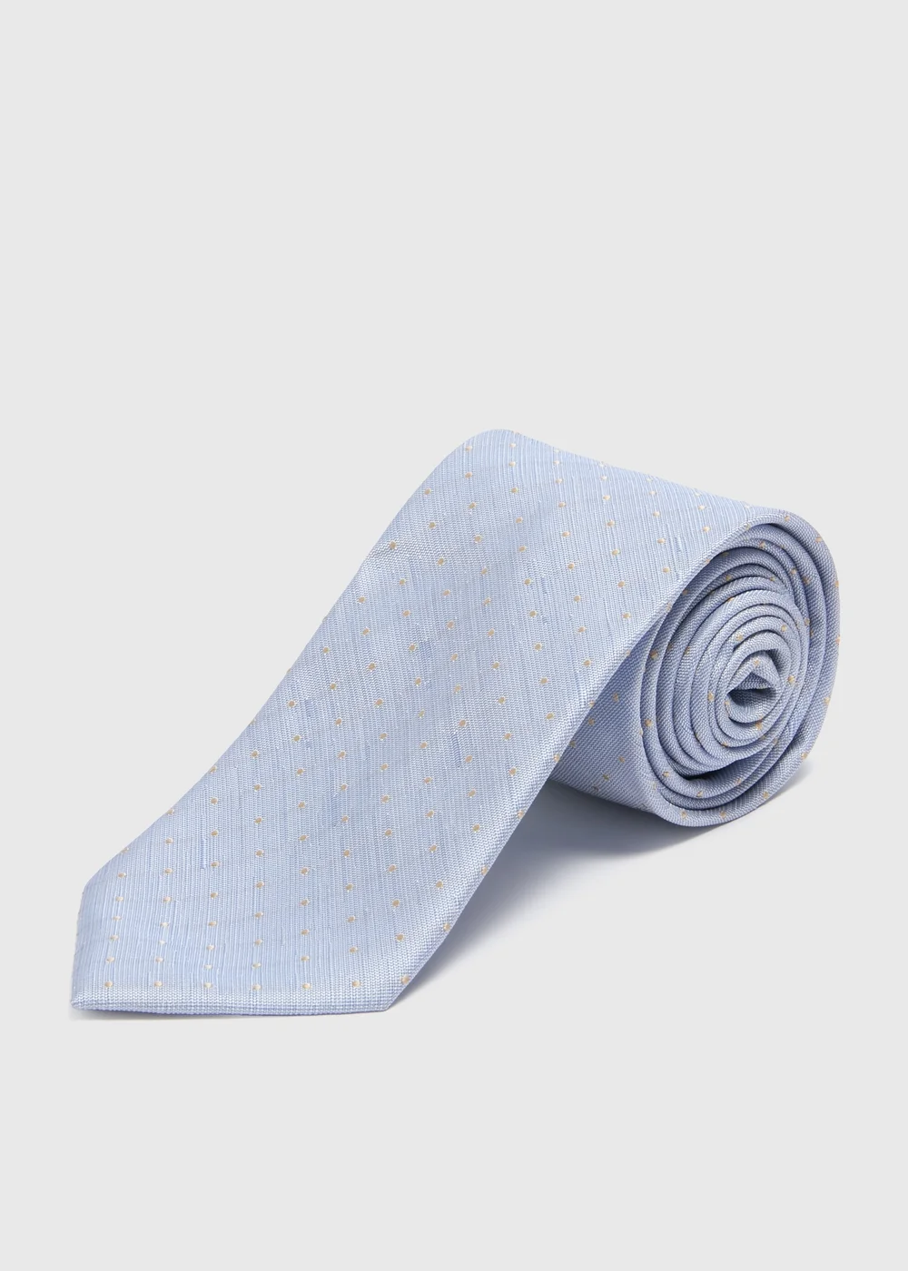 Taylor & Wright Light Blue Polka Dot Tie - One Size Image 1