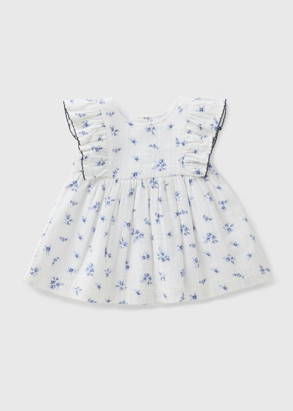 Baby Blue Floral Dress (Newborn-23mths) - Newborn | Matalan Baby Blue Floral Dress (Newborn-23mths) - Newborn | Matalan