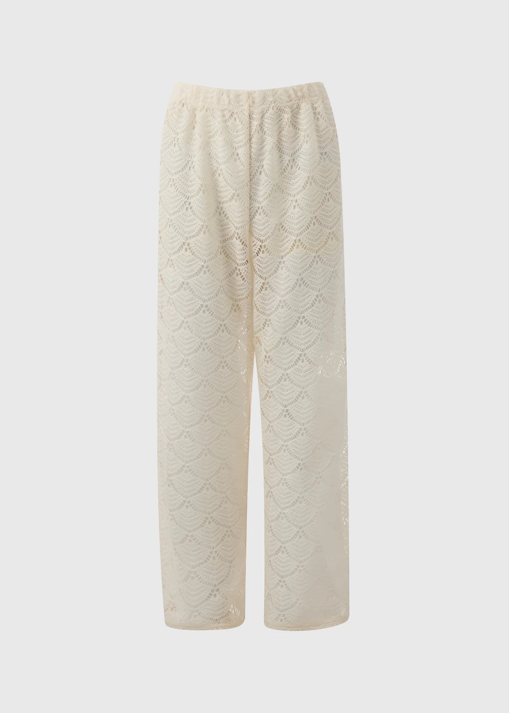 Cream Crochet Trousers - XS Image 3