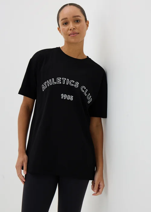 Souluxe Black Athletics Club T-Shirt - S Image 1