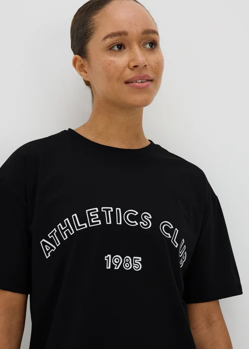 Souluxe Black Athletics Club T-Shirt - S Image 2