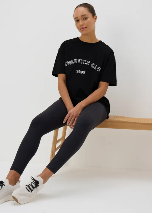 Souluxe Black Athletics Club T-Shirt - S Image 3