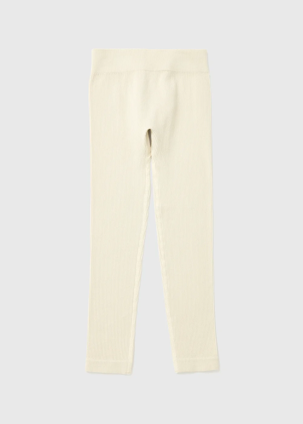 Girls Cream Seamless Leggings (7-15yrs) - XS Image 1