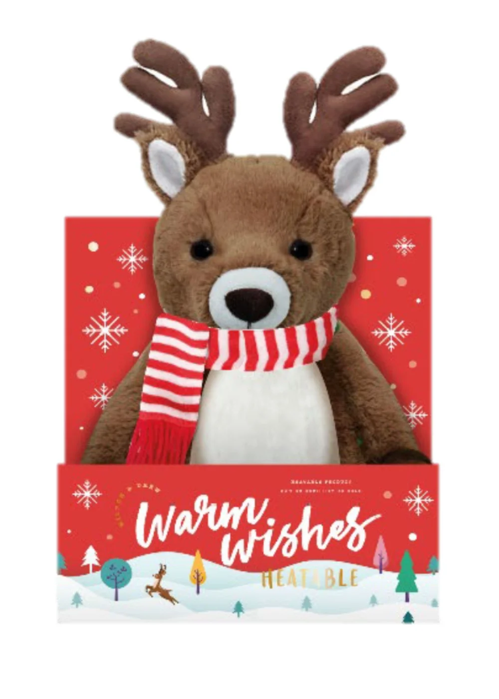 Milton & Drew Reindeer Brown Heatable Stuffed Toy - One Size Image 1