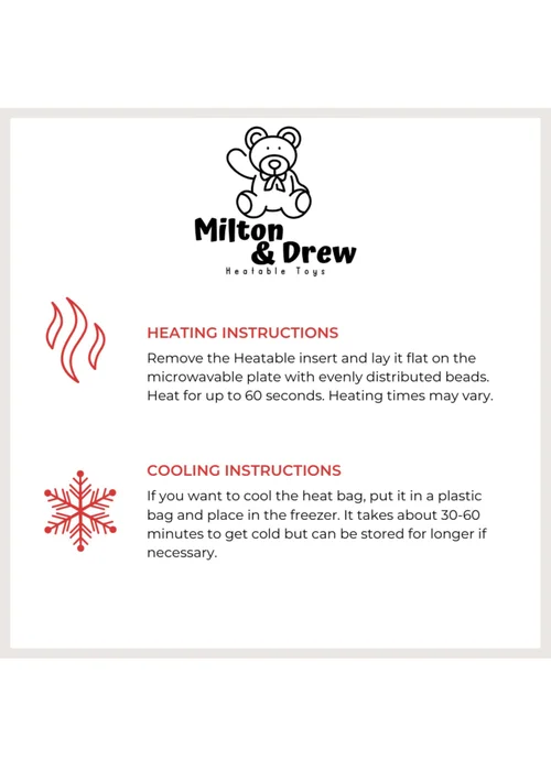 Milton & Drew Reindeer Brown Heatable Stuffed Toy - One Size Image 3