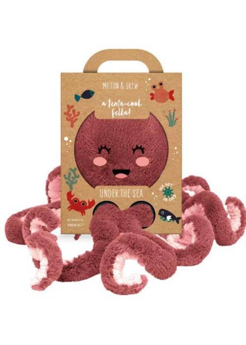Milton & Drew Tenta-Cool Pink Octopus Heatable Stuffed Toy - One Size Image 1