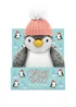 Milton & Drew Chill Out Cuddly Grey/White Penguin Heatable Soft Toy - One Size Image 1