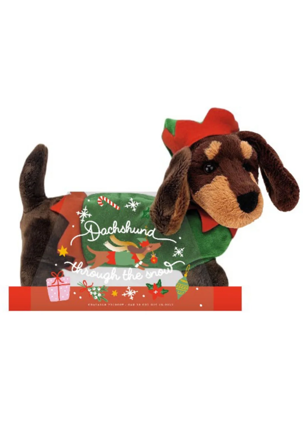Milton & Drew Dachshund Brown Heatable Stuffed Toy - One Size Image 1
