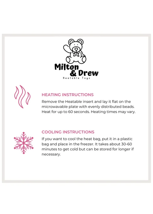 Milton & Drew Llamazing White Llama Heatable Stuffed Toy - One Size Image 3