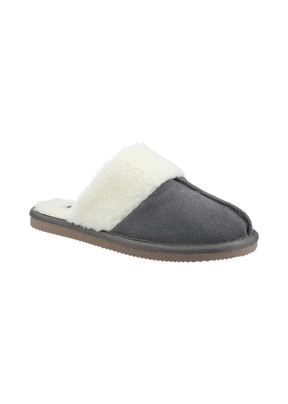 Hush Puppies Grey Arianna Mule Slippers - 4 Image 2