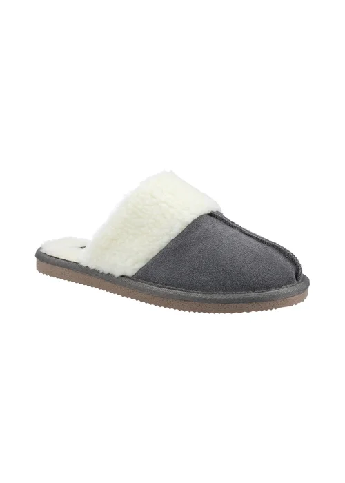 Hush Puppies Grey Arianna Mule Slippers - 4 Image 2