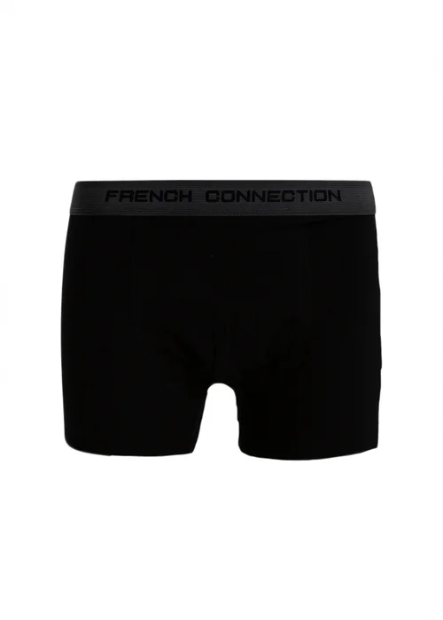 French Connection Charcoal Grey Cotton Boxers (Pack of 5) - S Image 4