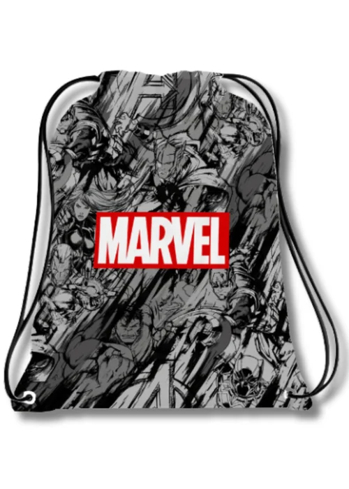 Marvel Black Insulated Lunch Bag With Aluminium Bottle - One Size Image 3