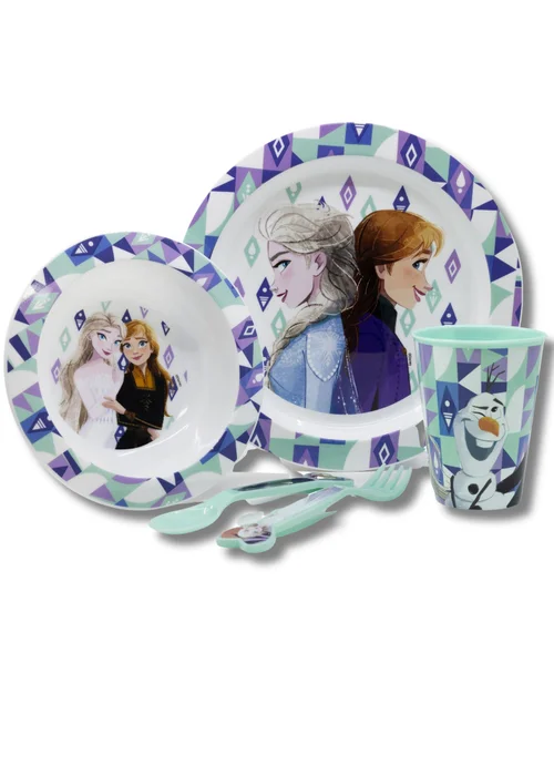 Frozen Purple Dinner Set 6pcs - One Size Image 2