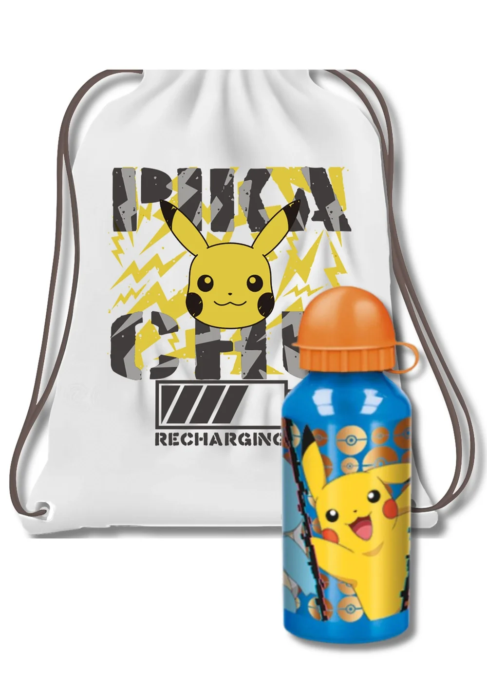 Pokemon Orange Insulated Lunch Bag Set - One Size Image 1