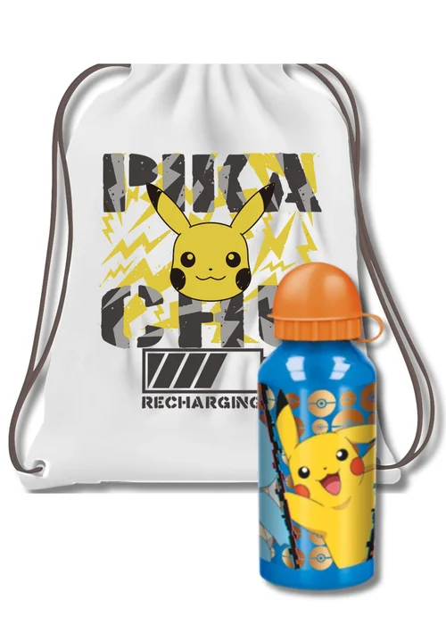 Pokemon Orange Insulated Lunch Bag Set - One Size Image 1